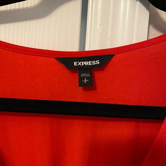 Red Ruffle Detail Dress - Picture 2 of 2